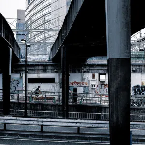 Disused Toyoko Line viaduct.