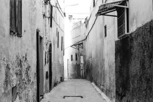 empty lane in Meknes