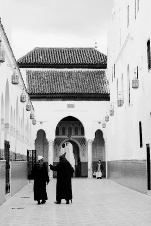 Men entering into Mausoleum
