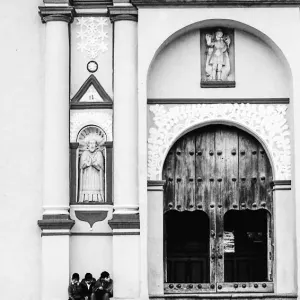 Entrance of church