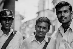 Three young men