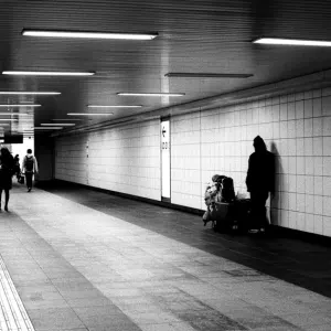 Pedestrian subway in Shinjuku