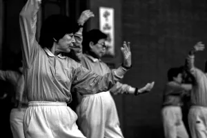 Woman doing Tai Chi