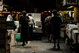 Passage in Tsukiji market
